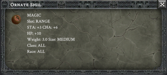 ORNATE SIGIL item card